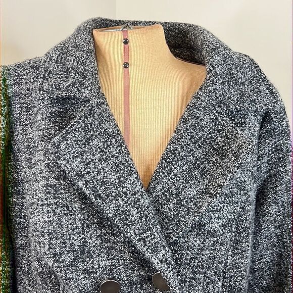 xhilaration Black/White Car Coat - Size XL - Picture 3 of 15